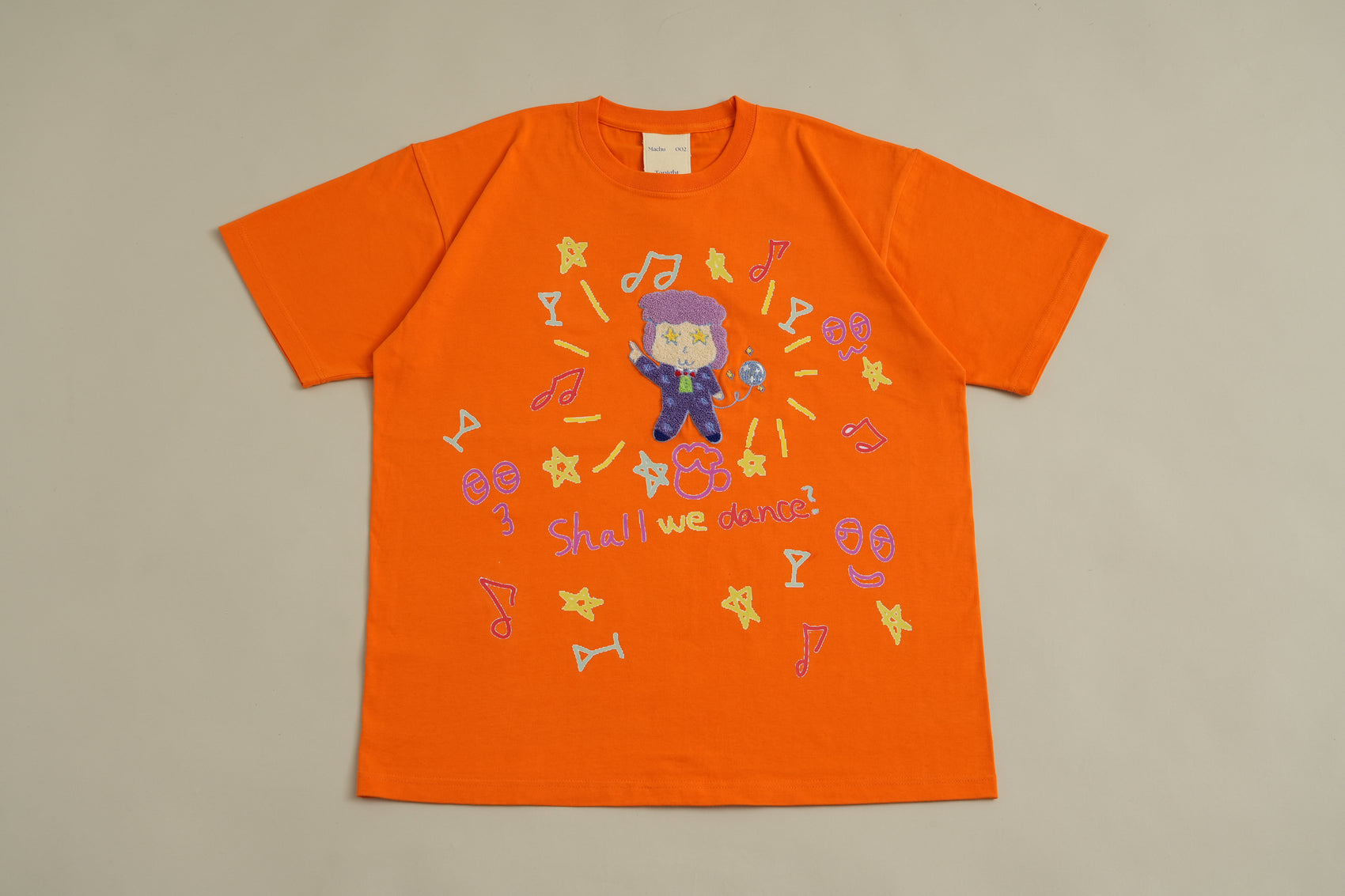 002 Today I'm wearing a pretty bold T-shirt.